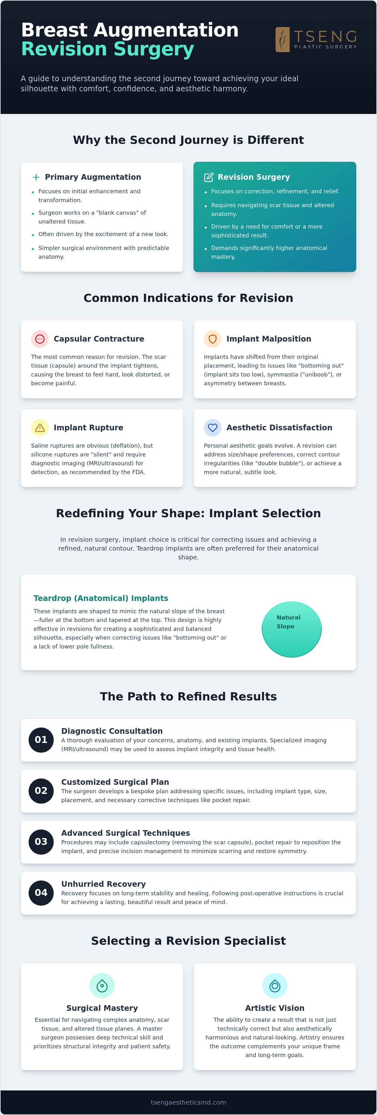 Breast augmentation revision surgery
